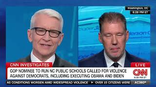 Doug Heye discussing NC Education candidate Michelle Morrow on CNN with Anderson Cooper