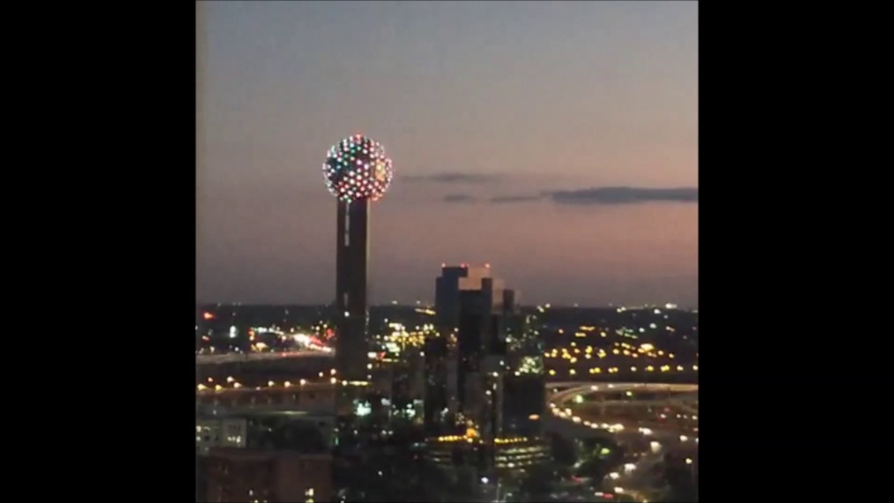 City of Dallas Lights Up Reunion Tower with UTD on Inauguration Day