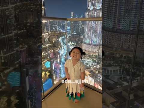EKSPRESI GEMES LILY LIHAT PEMANDANGAN MALAM DI DUBAI #raffinagita #babylily