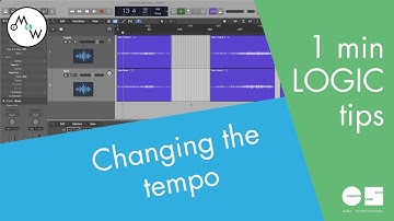 How to change the tempo - 1 minute LOGIC tips