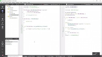 COS2614 QT Tutorial - Button and Label