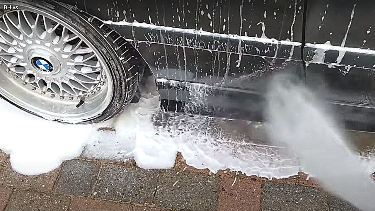 Bilt Hamber Touchless or Autofoam snow foam cleaning power test YouTube