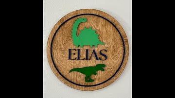 GLOWFORGE PRO | Using the pass-through | Nursery Sign