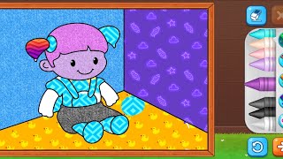 रंग भरने वाली गेम | COLORING PAINTING | COLORING PAINTING VIDEO #colouringvideos screenshot 1
