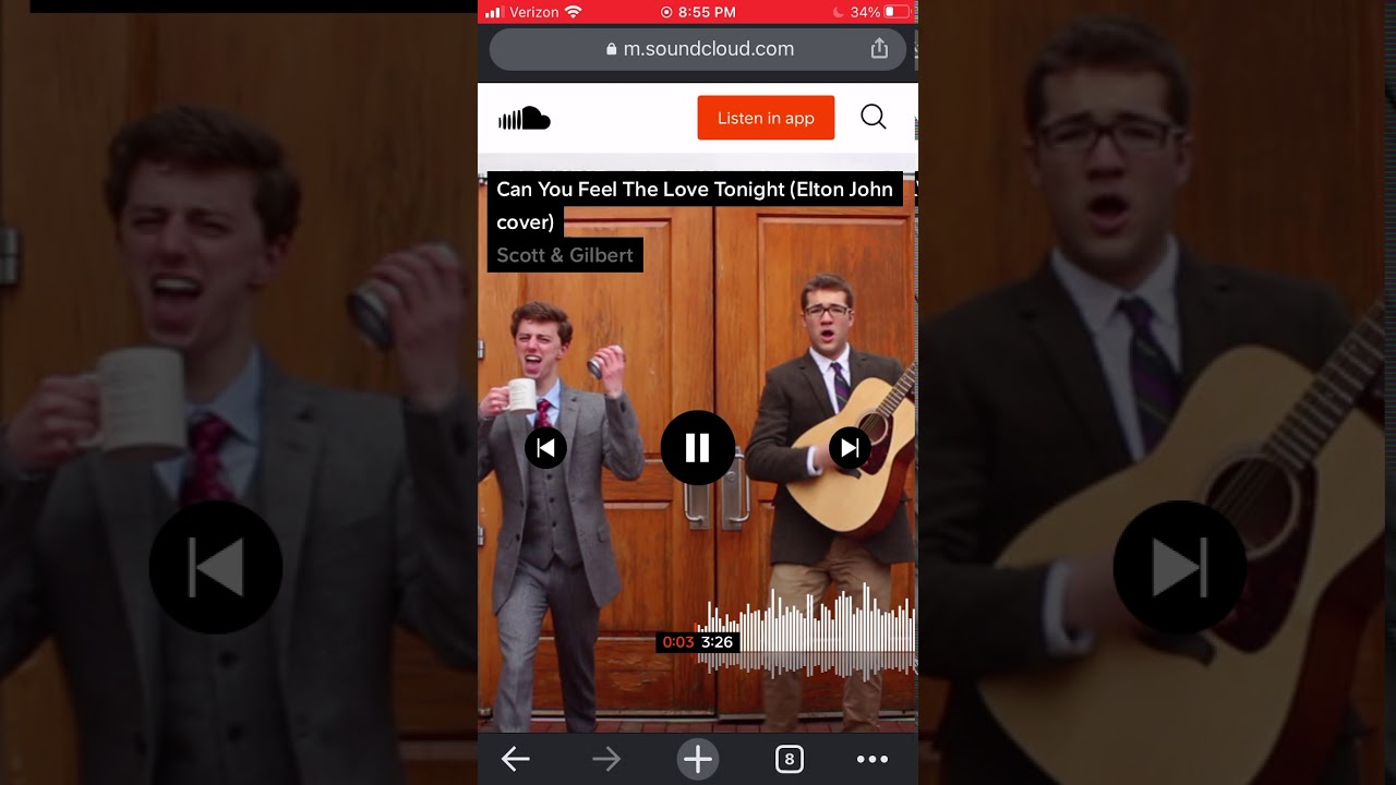 definitely not a cover of can you feel the love tonight by elton john performed by scott and gilbert