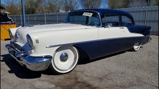1956 Lincoln Premier, Engine fire, Up for Auction at Copart. Also 1955 Olds, Ft End Damage