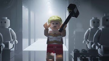 Lego Apple 1984 Super Bowl Commercial Introducing Macintosh Computer (4K)