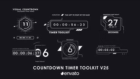 Countdown Timer Toolkit V25 After Effects Template Download