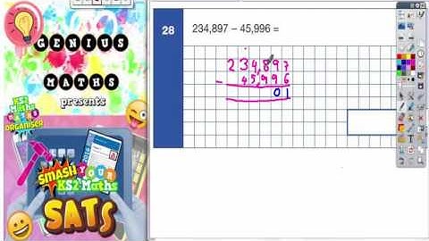 Sample SATs Paper 1 Arithmetic Q28