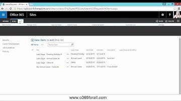 [DEMO] Employee Leave Request Portal Using Nintex Apps for Office 365