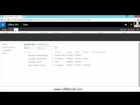 [DEMO] Employee Leave Request Portal Using Nintex Apps for Office 365