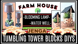 UNIQUE TUMBLING TOWER BLOCKS BLOOMING LAMP DIY II NEW TUMBLING TOWER BLOCKS WATER WELL DIY II #WOOD