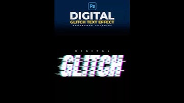 Adobe Photoshop tips to create this digital glitch text effect! #bigsmileediting