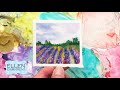 Watercolor Tutorial MINI Lavender field- Mini Monday Madness