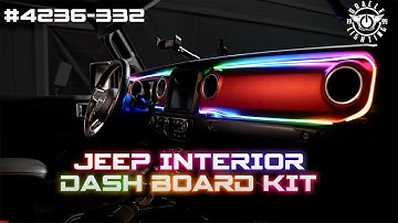 DIY Installation Guide: Jeep Dynamic ColorSHIFT LED Interior Dash Kit from ORACLE Lighting