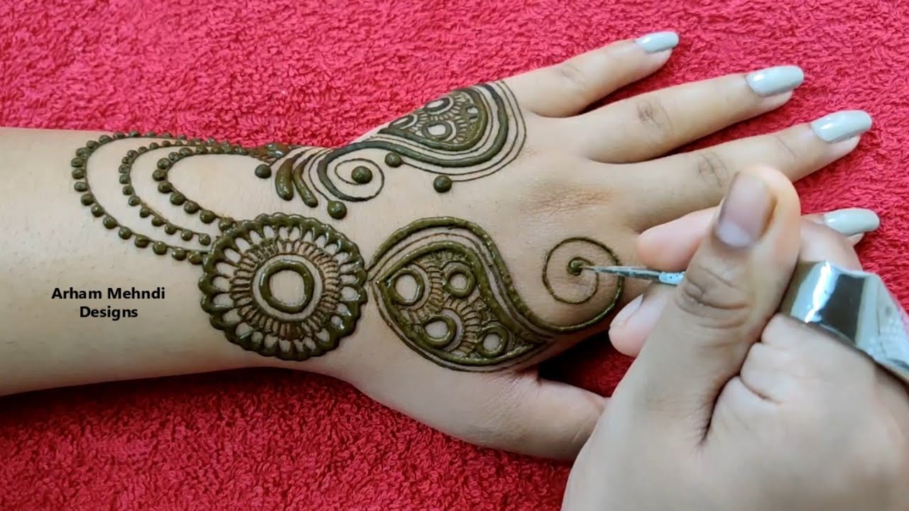 New Mehndi Designs For Back Hands Simple And Easy Mehndi Designs 19 By Mehndi Planet