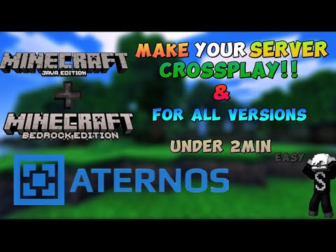 how to make aternos server for java and bedrock players!! #minecraft 