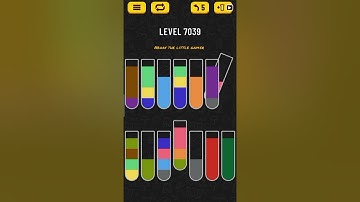 Water sort puzzle level 7039
