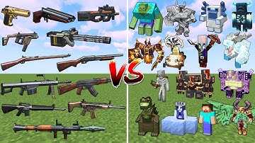 What Minecraft TaCZ Gun can Defeat the Most Bosses in a Row?