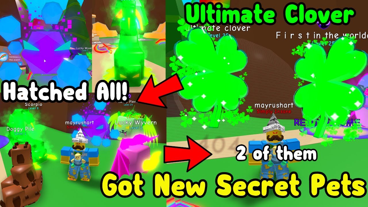 Statistik Video Youtube Untuk I Got The Rarest Mystery Pet In - all new codes 2020 roblox bubble gum simulator st patrick s