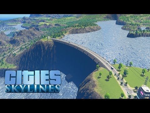 Видео: Cities Skylines - Огромная дамба (Гидроэлектростанция)! #9