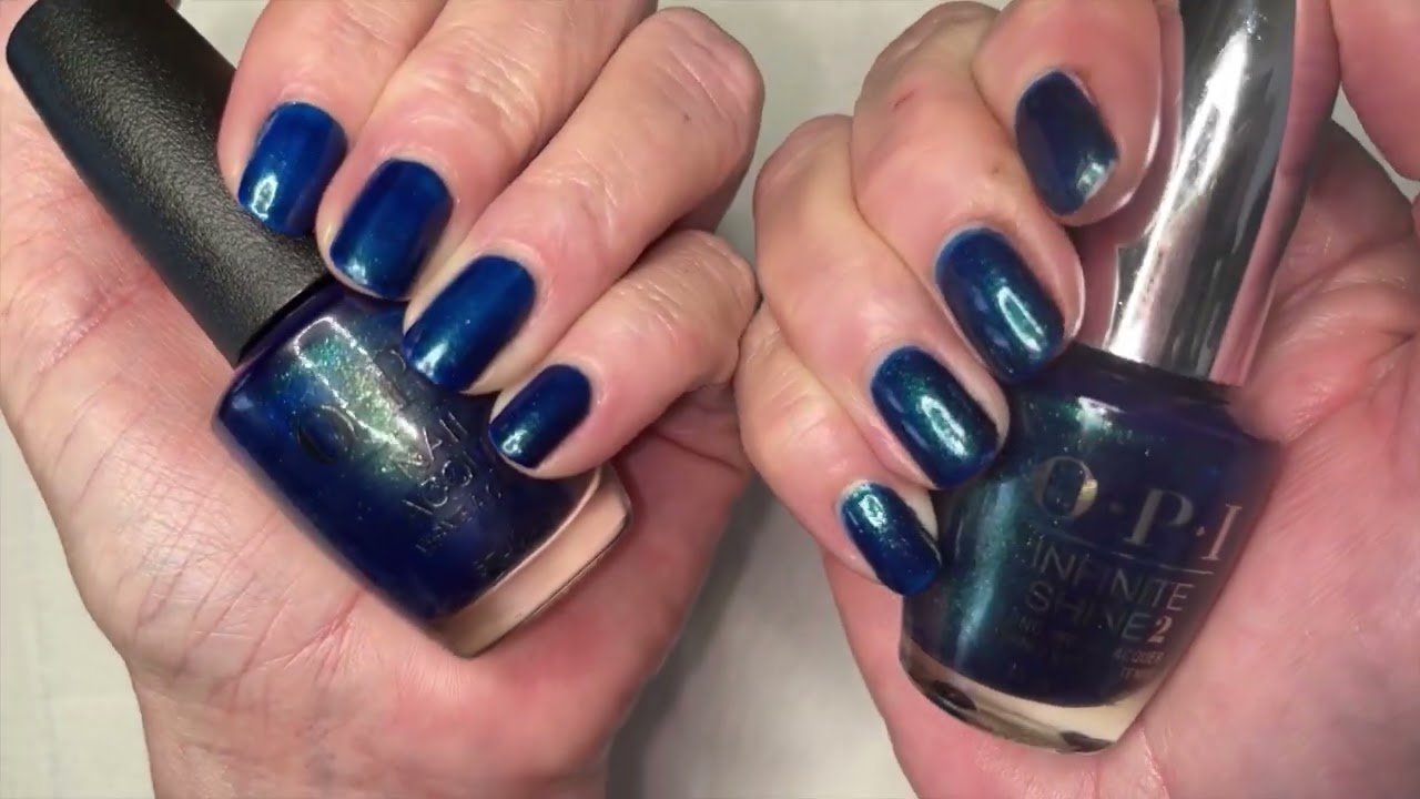 Comparing OPI Regular Formula to OPI Infinite Shine Formula - 9 Day Experiment