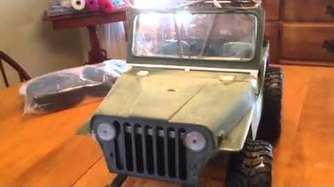 Marx 1/6 scale GI Joe Jeep CJ build