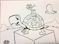 Draw Cartoons with Dave McDonald: #40 &quot;Box Turtle &amp; Dogwood Flower&quot;