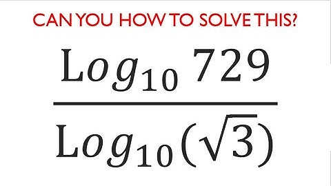 Try solving this tricky logarithms question. Olympiad. SAT. GRE. GMAT.