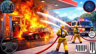 Fire Truck City Rescue Simulator - US Emergency 911 Ambulance Driving 3D : Android Gameplay screenshot 3