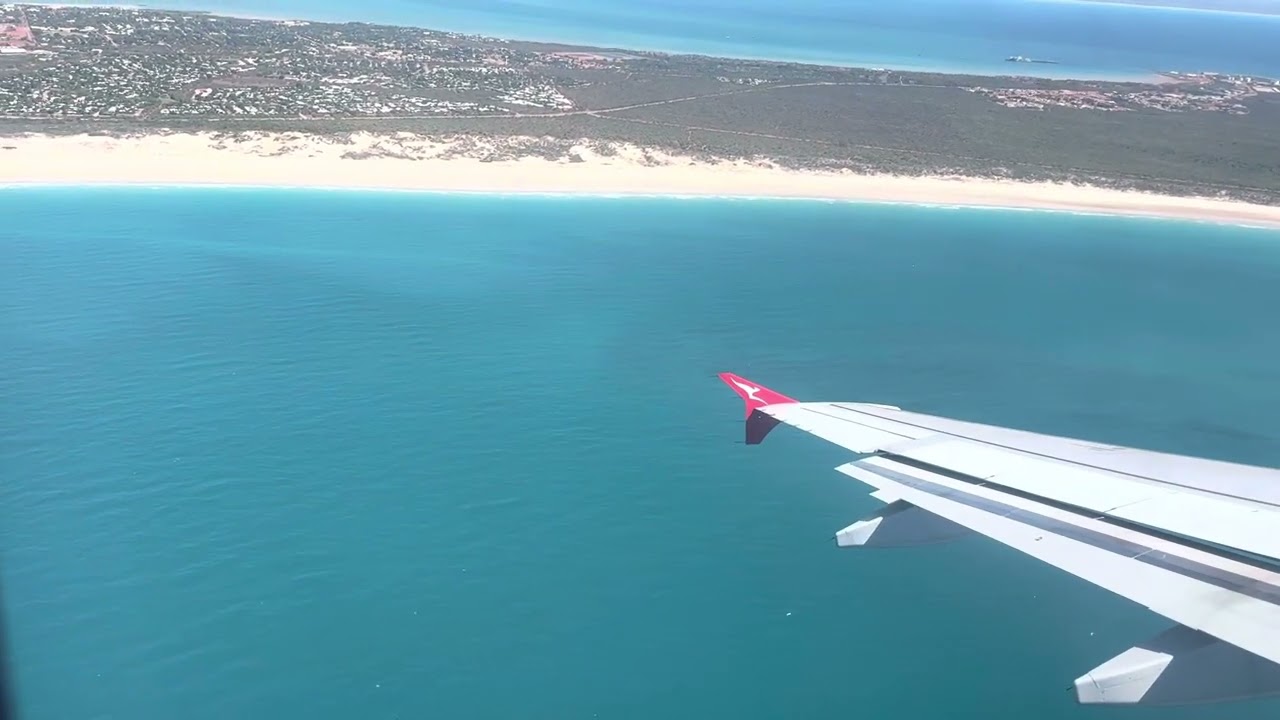 Taking off from Broome airport Western Australia December 2022