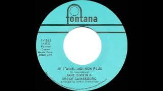 1969 Jane Birkin & Serge Gainsbourg - Je T’aime…Moi Non Plus (mono 45--#1 UK hit)