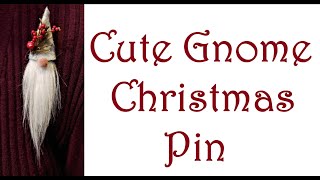 Cute Gnome Christmas Pin