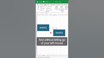 How to Connect Shapes or Text Boxes in Excel (tutorial)