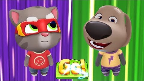 Talking Tom Hero Dash - All Raccoon Bosses Outfits Battle Vs Heroes Fight For Diamond Survival Suits