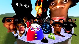 CHASE Angry MUNCI Nextbots Obunga Nextbots and Juandale Pringle Family Gmod! Garry's Mod Sandbox