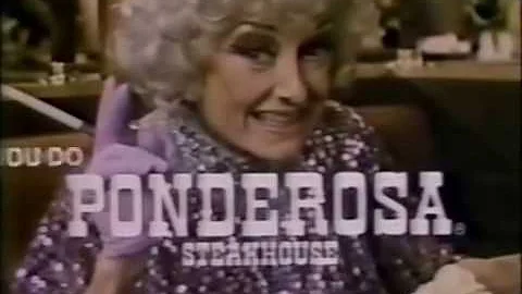Ponderosa Steakhouse With Phyllis Diller (Commerci...