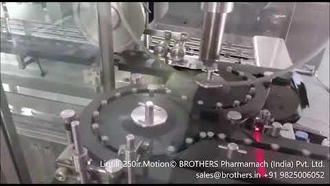 LIQFILL-250ir.Motion High Speed Motion Based Vial Liquid Filling, Stoppering and Cap Sealing Machine