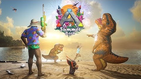 ARK Summer Bash Teaser Inflatable T-Rex Costumes