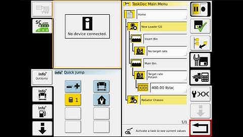 Spinner System Operations: RoGator/TerraGator New Leader Bin Chaining