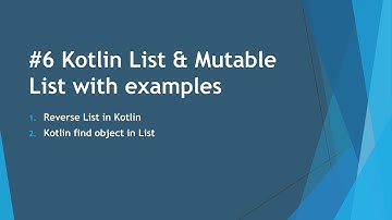 #13 List and Mutable List in Kotlin part 6 | reserved list | Kotlin Tutorial | Kotlin Bootcamp