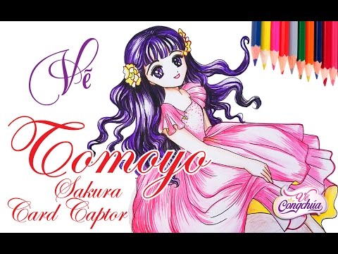 Tranh Tô Màu Tomoyo - Cách Vẽ Tomoyo - Sakura Thủ lĩnh thẻ bài (Tomoyo Daidouji)
