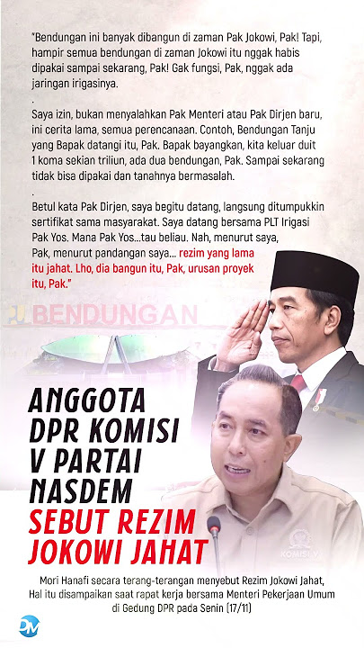 Mori Hanafi, Sosok Anggota DPR yang Menyebut Jokowi Rezim Jahat #politik #shorts #news #fyp