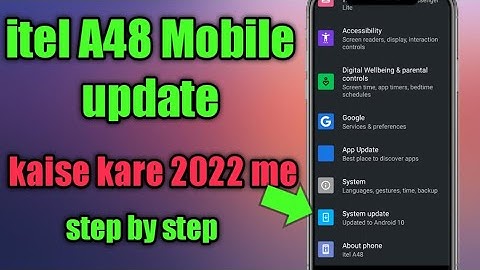 itel A48 mobile update kaise kare | how to itel A48 Mobil update