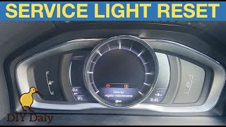 Volvo V60 Service light reset procedure
