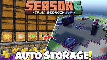Custom MEGA Storage System In Minecraft Bedrock! 1.21 Survival Let
