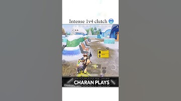 Bgmi intense 1v4clutch 🥶#shorts #bgmi