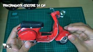 REVIEW miniatur Vespa diecast | indonesia