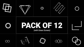 Multiple Loading Screens Animation Seamless Loop with Green Screen.  No Copyright loading screens