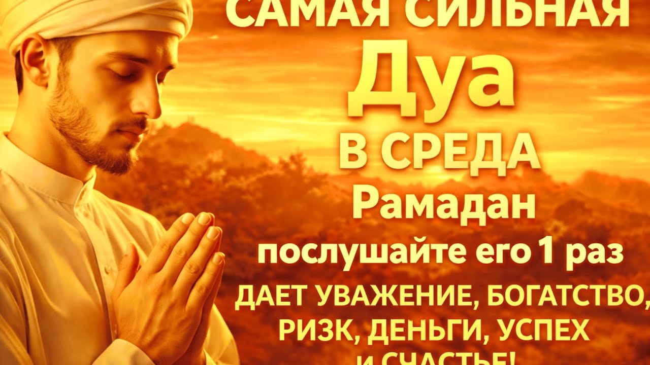 Рамадан 2026 | Дуа 14-го дня | Искренняя мольба к Аллаху. Самая сильная дуа | Не пропусти!